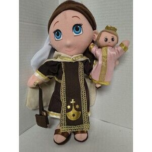 Our Lady of Mt Carmel Plush Doll, Handmade Toy, Approx 14" Soft & Cuddly